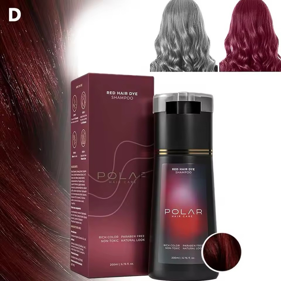 Polar-Hair Dye Shampoo Polar Hair Care, Hair Care Shampoo 200ML/6.7 OZ 5 Colors