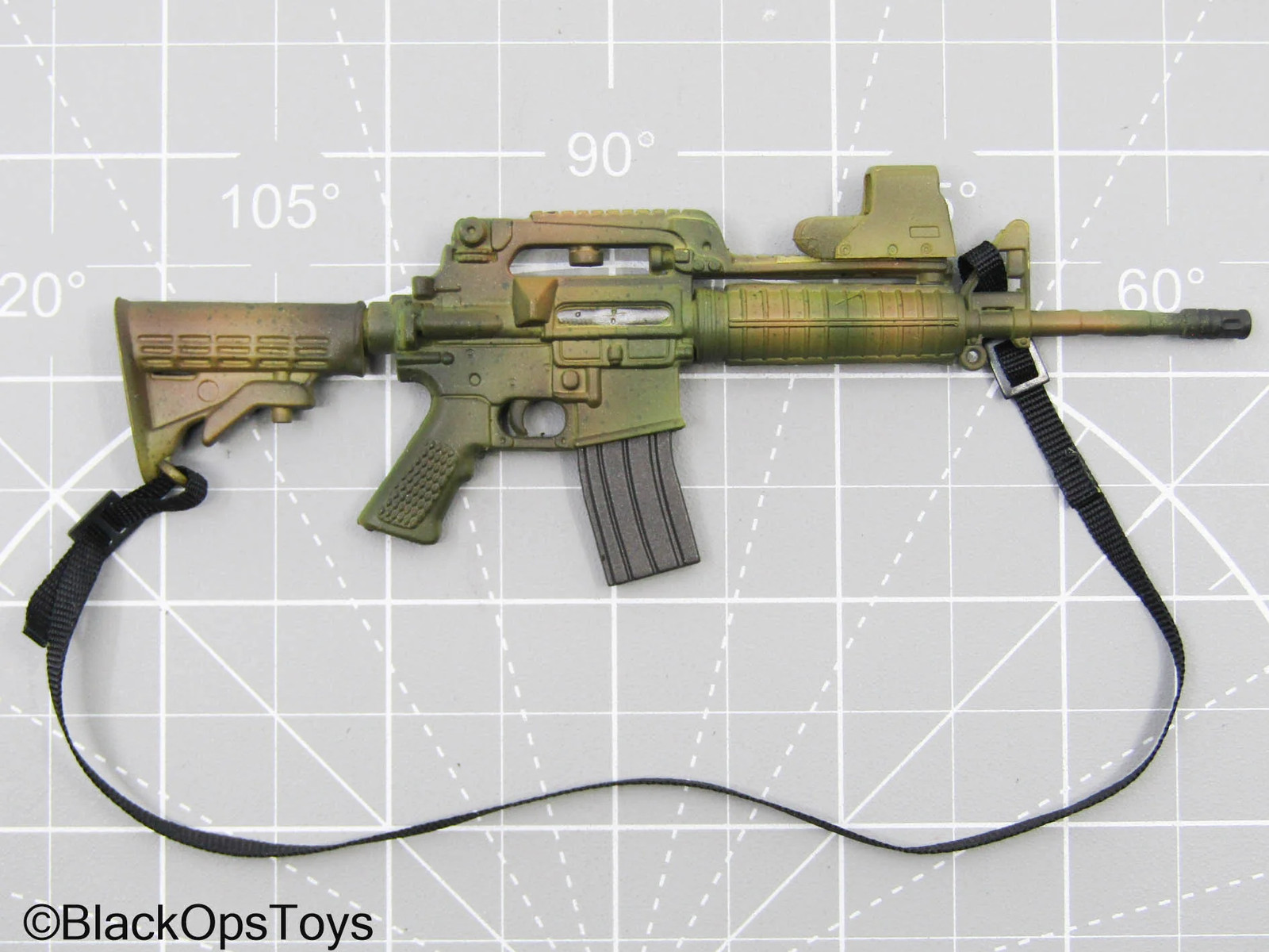 1/6 Scale Toy Desert M4 Assault Rifle w/Holographic Sight (Toy Soldier)
