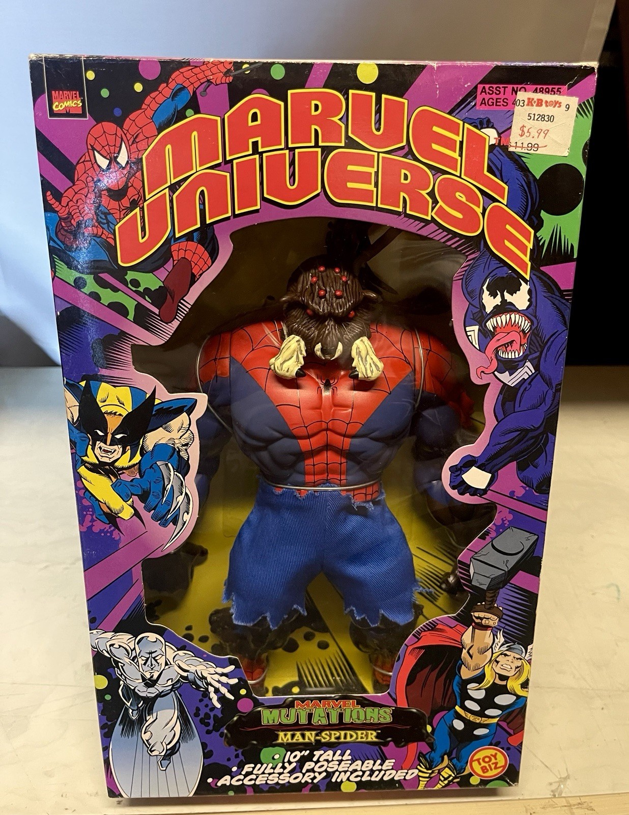SPIDER MAN TOY BIZ MAN-SPIDER MARVEL UNIVERSE 10 SPIDER MAN TOY BIZ MAN-SPIDER MARVEL UNIVERSE 10