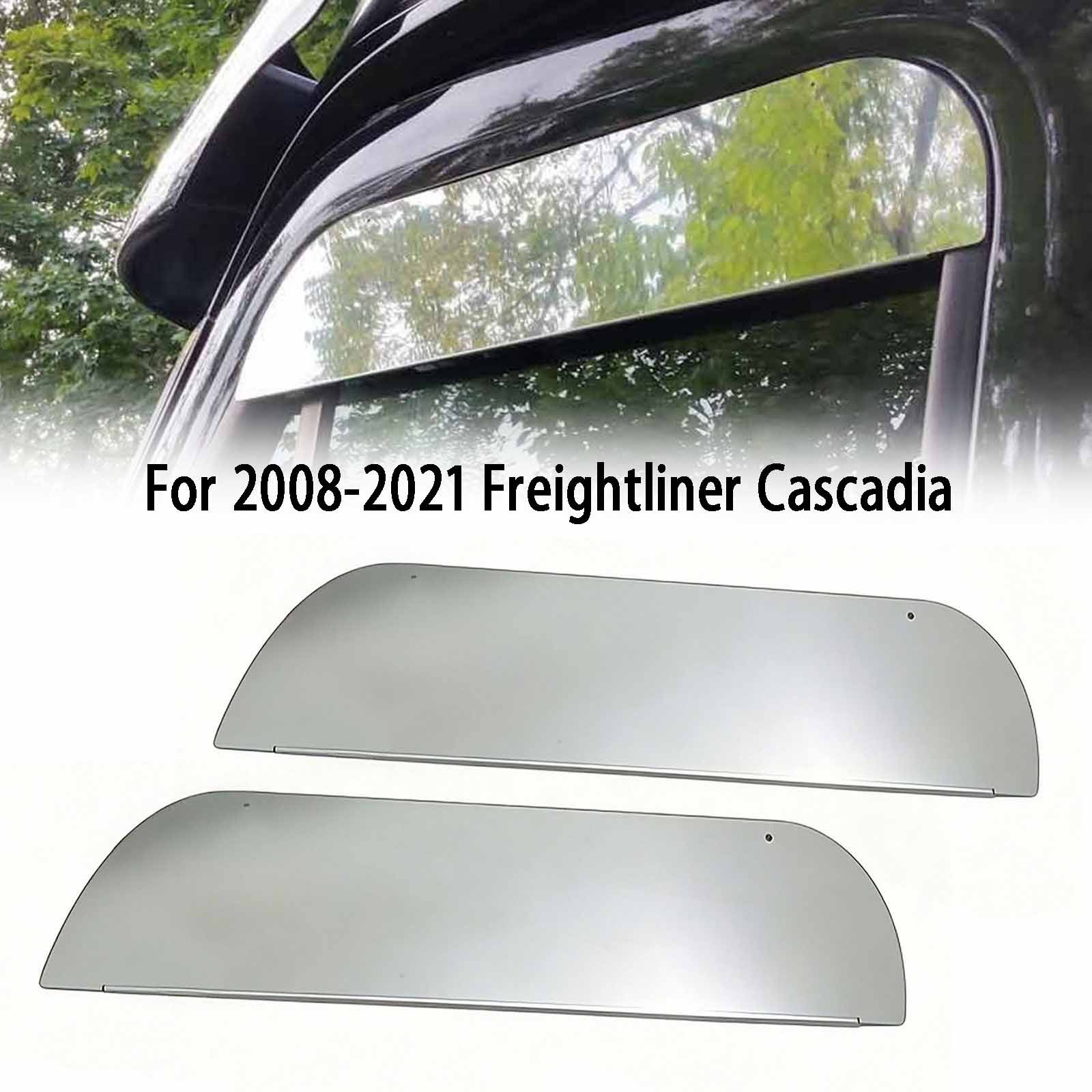 For 2008-2021 Freightliner Cascadia 7'' Chop Top Window Trim SS Mirror Polished