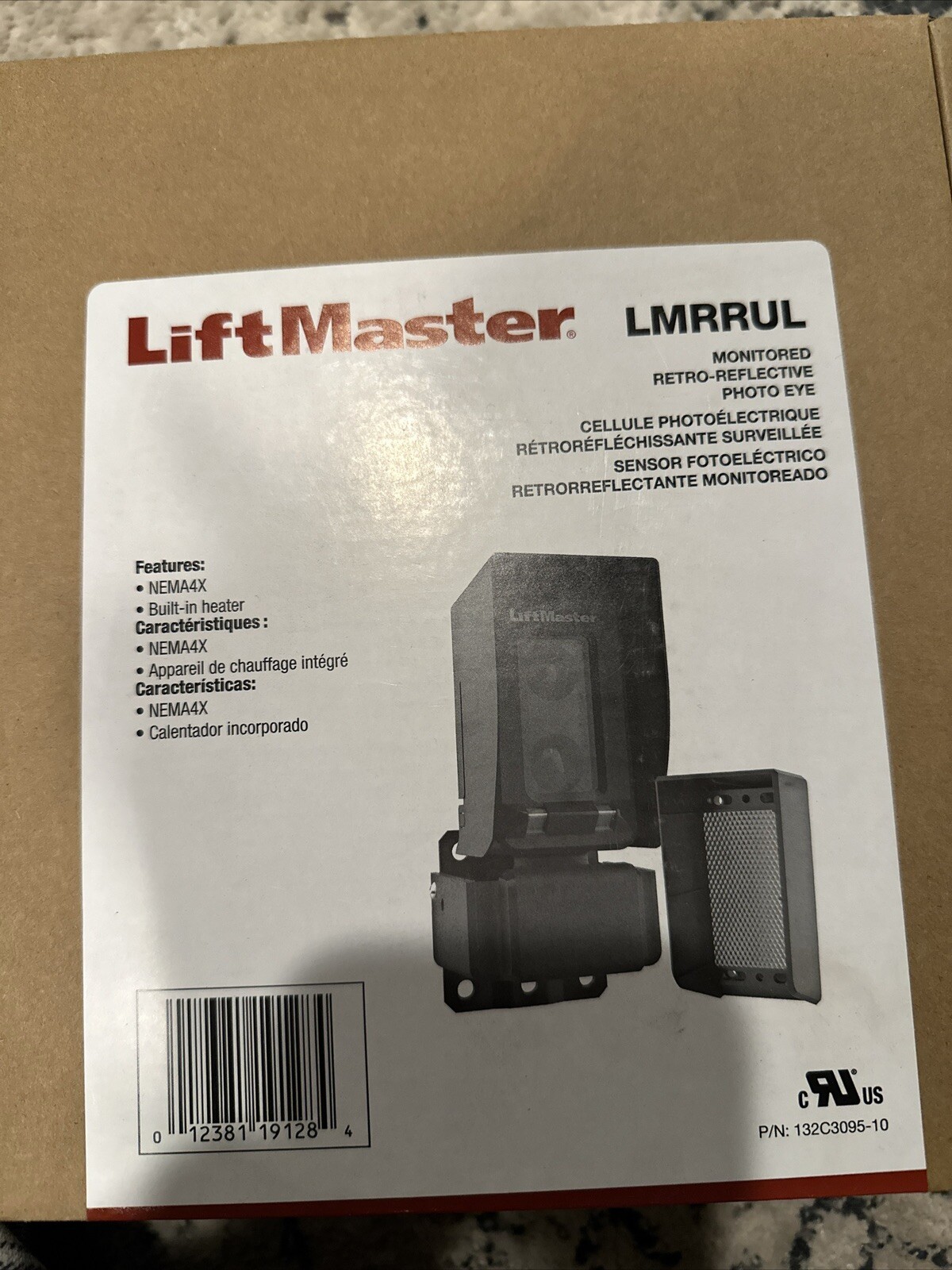 LiftMaster LMRRUL Monitored Retro Reflective Photo Eye - OEM New