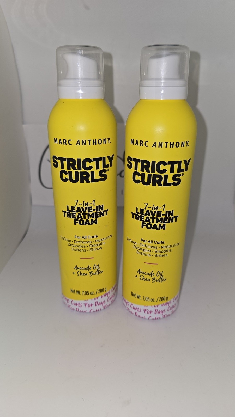 2 Pack Marc Anthony Strictly Curls 7-in-1 Leave-In Treatment Foam 7.05 oz 2 Pack Marc Anthony Strictly Curls 7-in-1 Leave-In Treatment Foam 7.05 oz