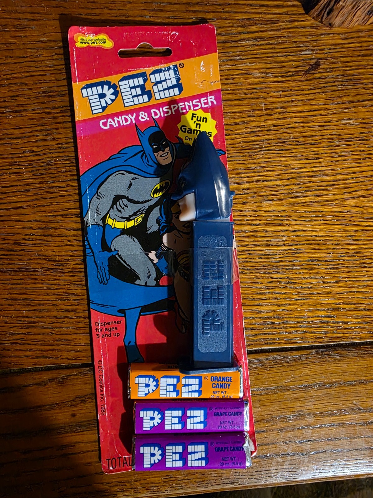 Vintage 1985 DC COMICS Batman Pez Dispenser Vintage 1985 DC COMICS Batman Pez Dispenser