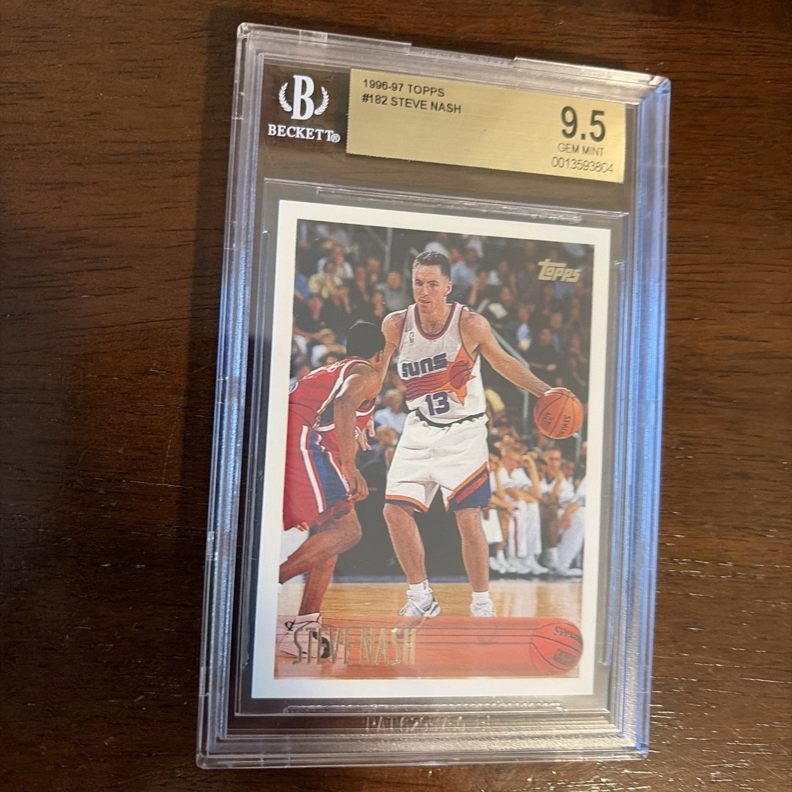 1996-97 Topps Steve Nash #182 RC Rookie BGS 9.5 GEM MINT 🔥