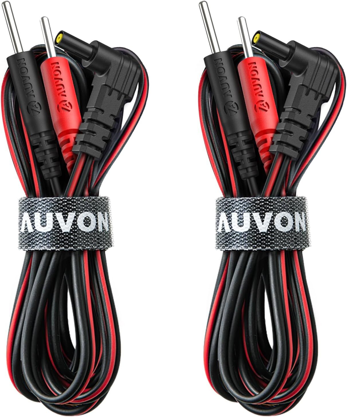 AUVON 2 x TENS Unit Electrode Lead Wires Premium Lead Wires with Soft TPE Mat.. AUVON 2 x TENS Unit Electrode Lead Wires Premium Lead Wires with Soft TPE Mat..