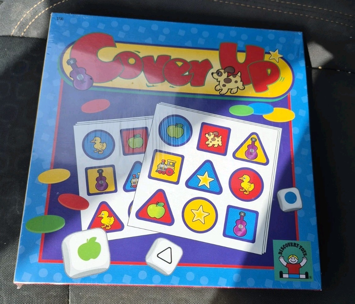 Vintage 1993 Discovery Toys Cover Up Matching Game Brand New Sealed Rare Vintage 1993 Discovery Toys Cover Up Matching Game Brand New Sealed Rare