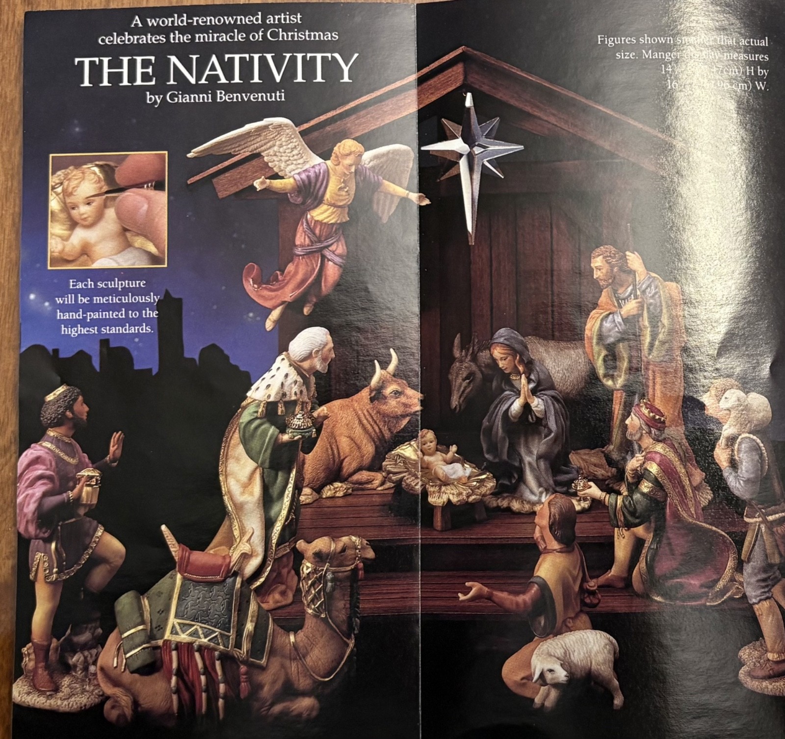 Franklin Mint The Nativity by Gianni Benvenuti- A King is Born (12 Figures)