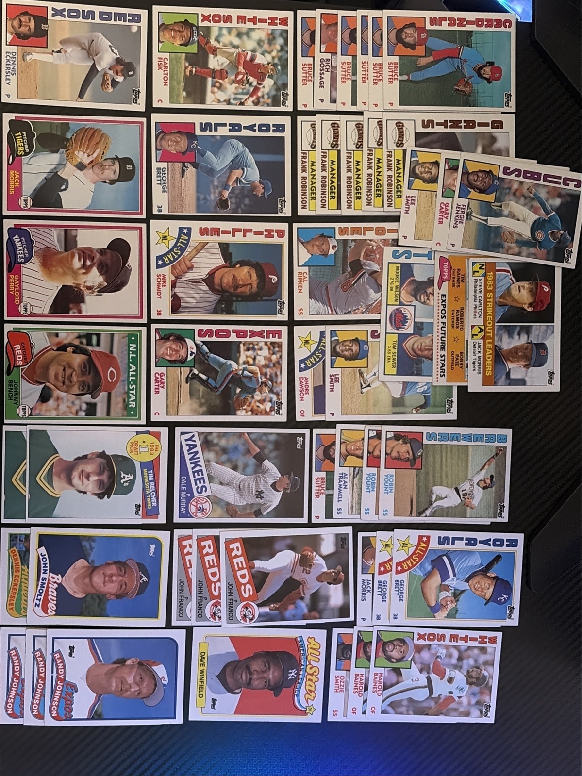 1980s Topps Baseball Cards Lot 50 Count VG/EX Some Duplicates (V13) 1980s Topps Baseball Cards Lot 50 Count VG/EX Some Duplicates (V13)