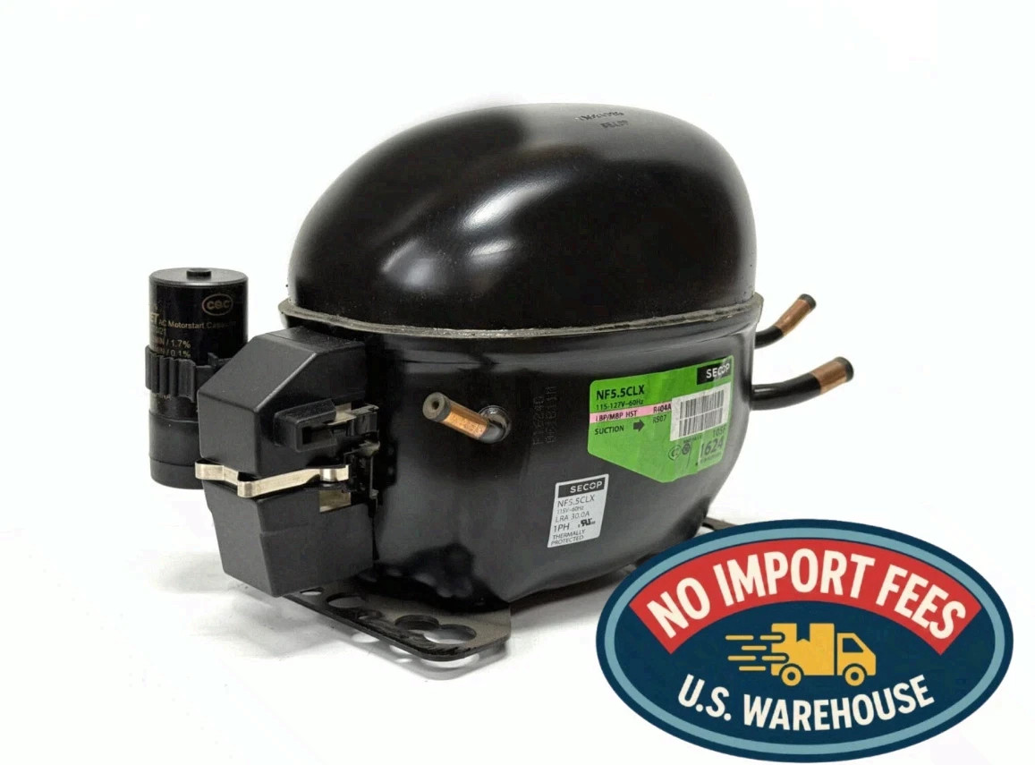 SECOP / DANFOSS NF5.5CLX 1/4HP 115V 1PH 60HZ R-FOUR 0 FOUR A REFRIGERATION COMP.