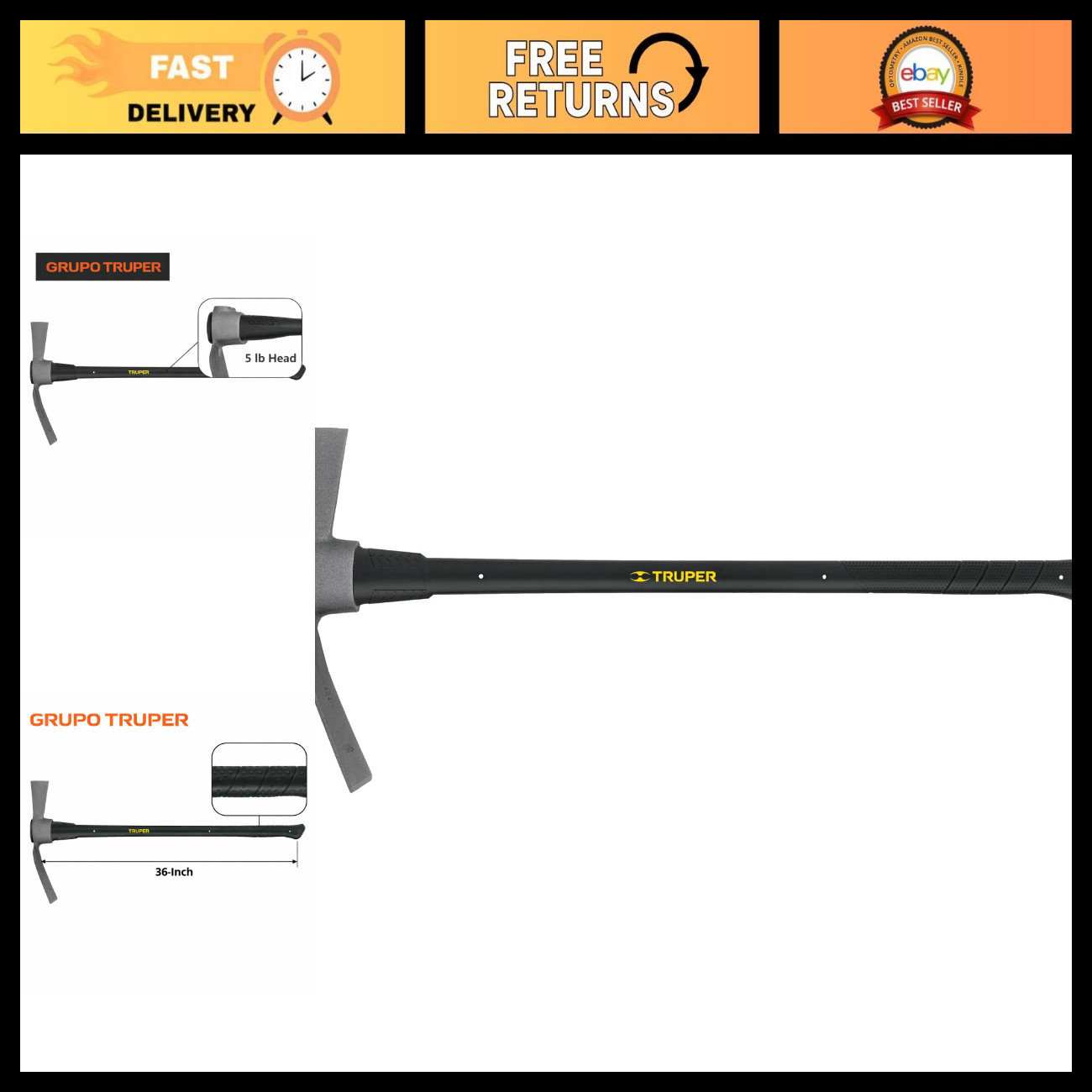 5 lb Cutter Mattock - 36\ 5 lb Cutter Mattock - 36\