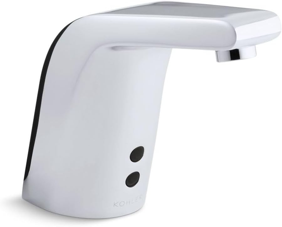 Kohler K-13463-CP Sculpted Touchless AC-Powered Bathroom Faucet, Polished Chrome