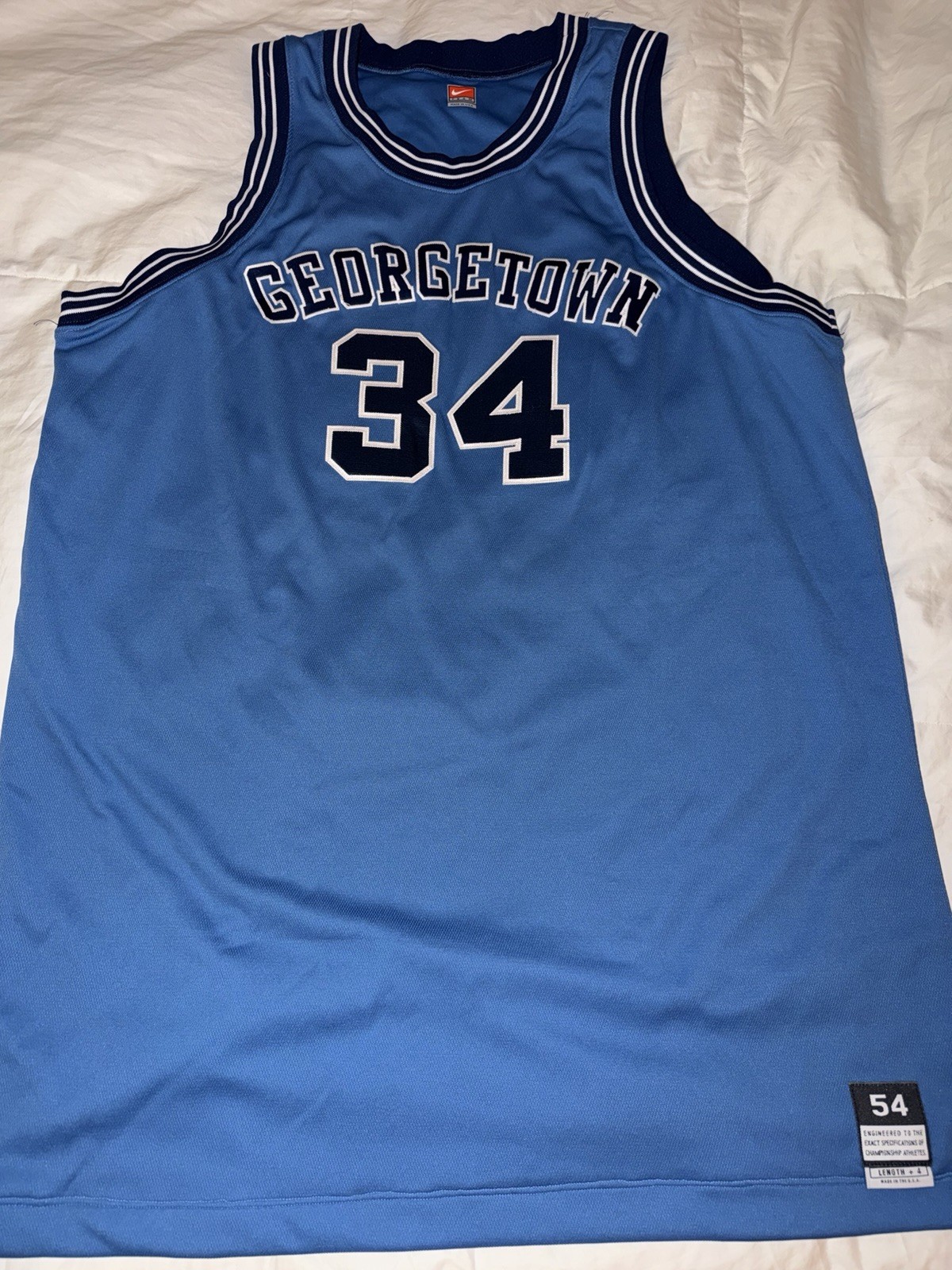 Nike Georgetown Hoyas Mike Sweetney Team Issued Basketball Jersey 2001-02 Rare Nike Georgetown Hoyas Mike Sweetney Team Issued Basketball Jersey 2001-02 Rare