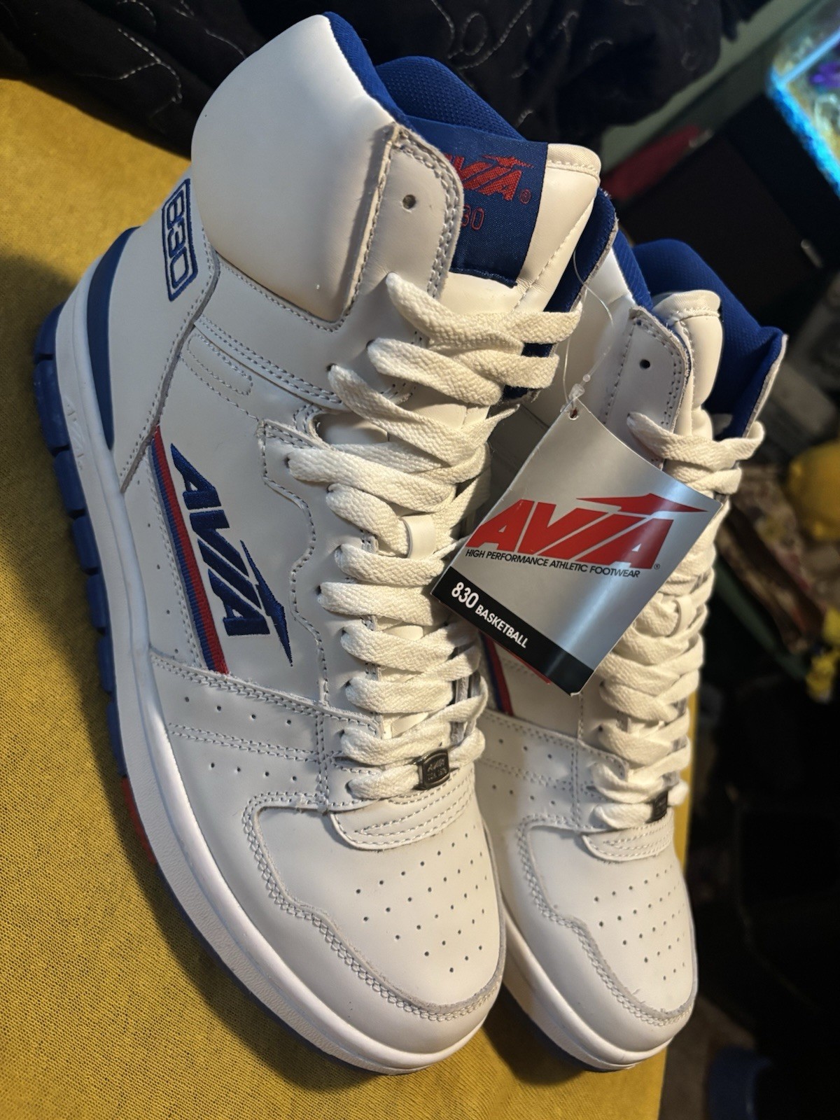 AVIA Red White & Blue 830 Basketball Shoes Sneakers Men’s 10.5 NEW 1980s Vintage