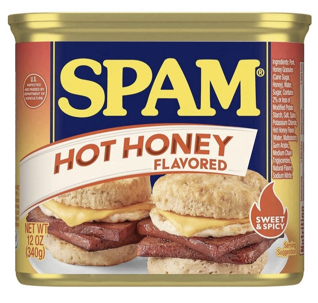 NEW SPAM Hot Honey, 12 oz Can, NEW SPAM Hot Honey, 12 oz Can,