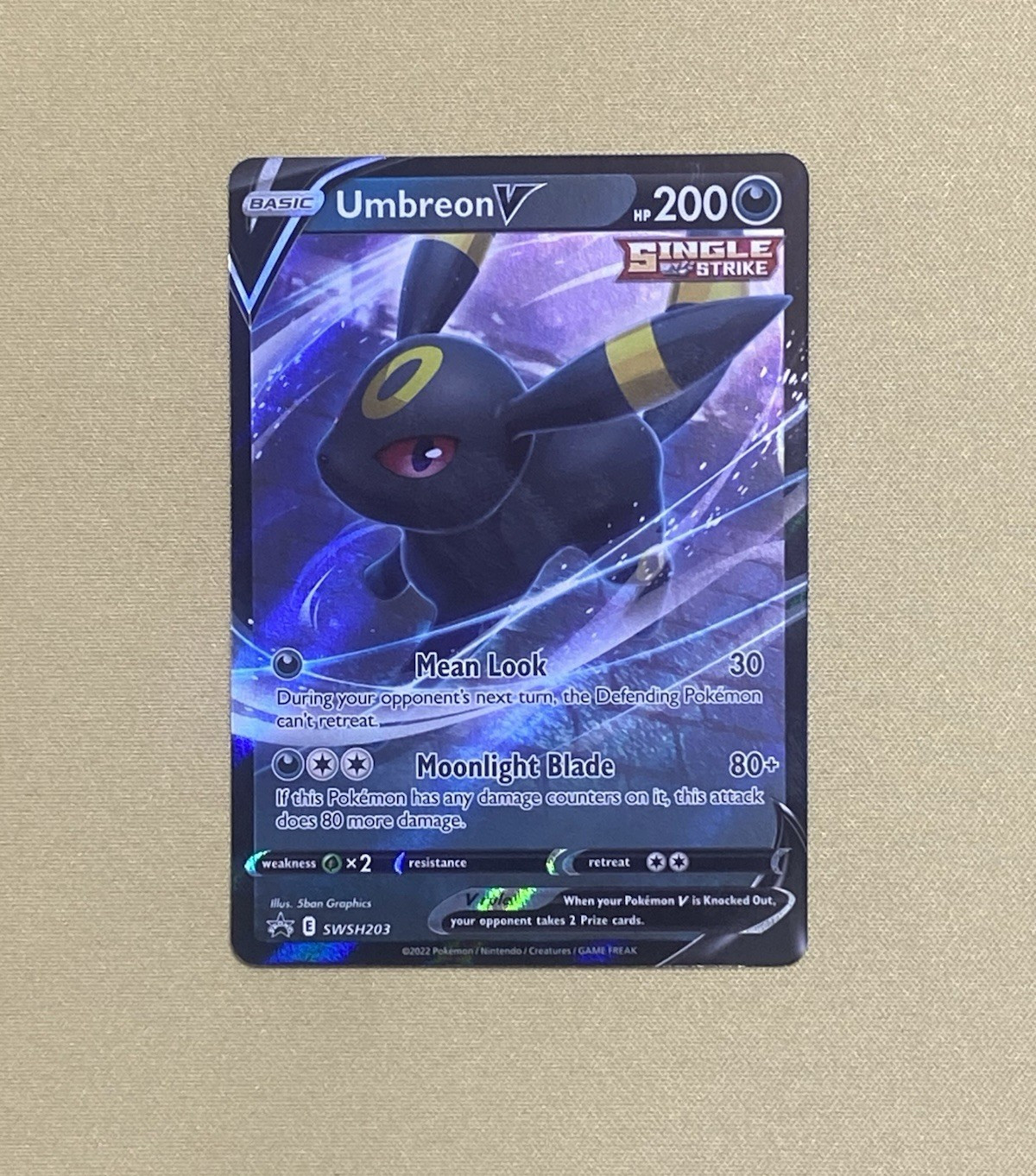 The Pokémon Company Pokémon TCG Umbreon V SWSH203 Holo Promo English 2022
