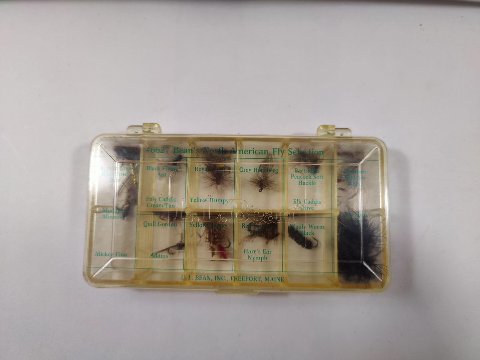 VTG LL Bean North American Fly Selection 6627 Case Fishing Fly Boxed Set W/Flie