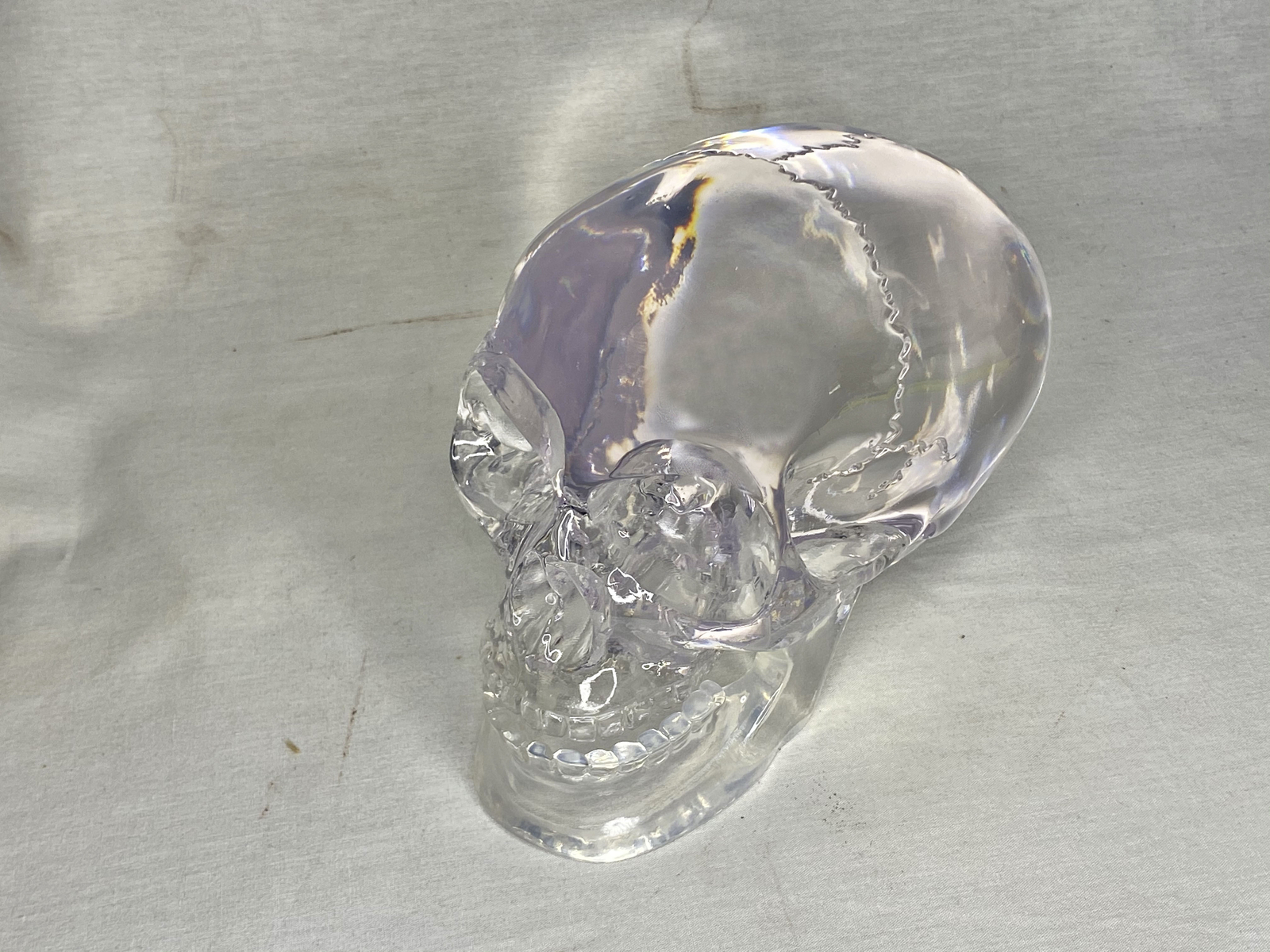 Mitchell Hedges Ancient Crystal Skull Replica, Solid Acrylic, Free Color Book