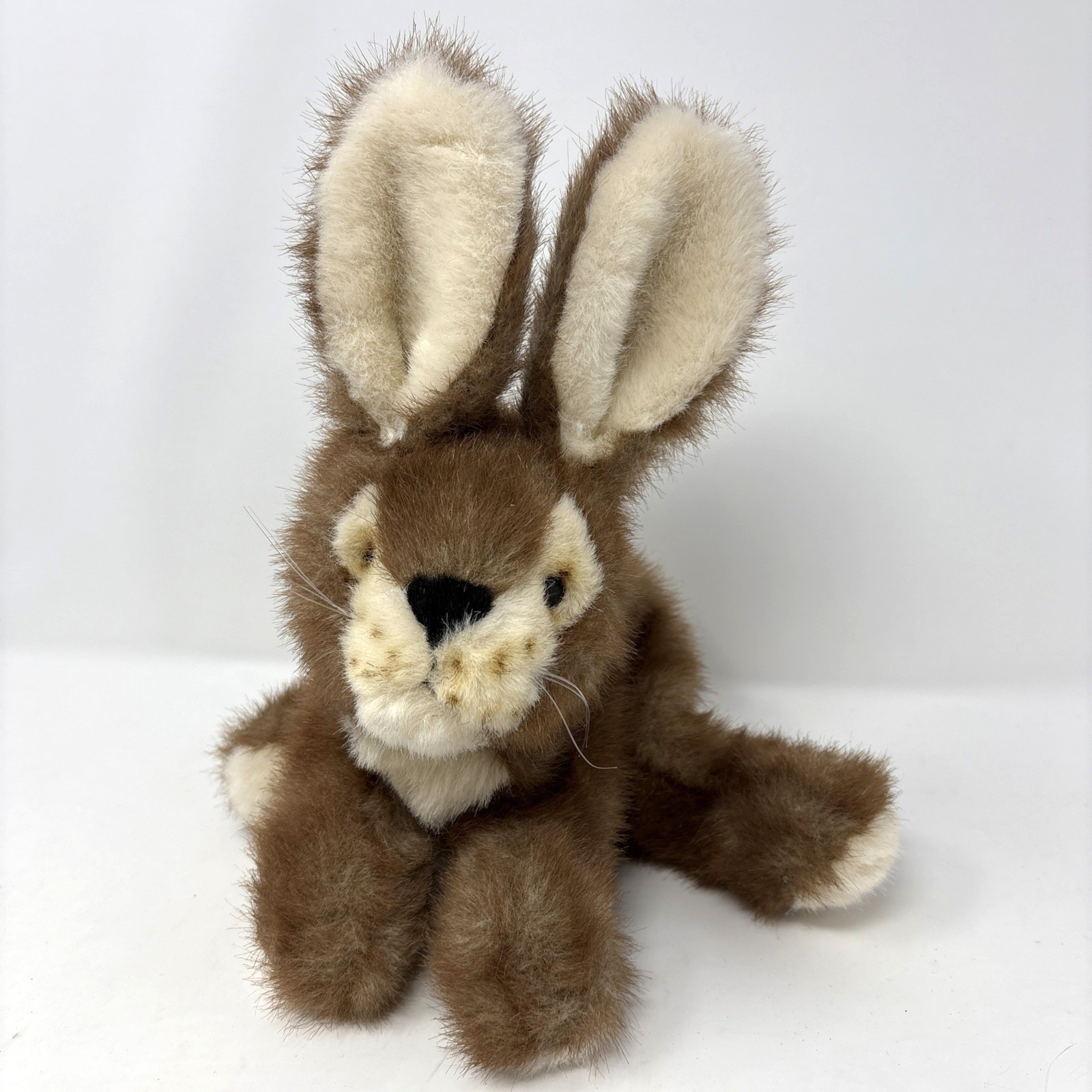 Wishpets FLOPPER Bunny Plush Brown Rabbit Floppy Realistic Cottontail Easter