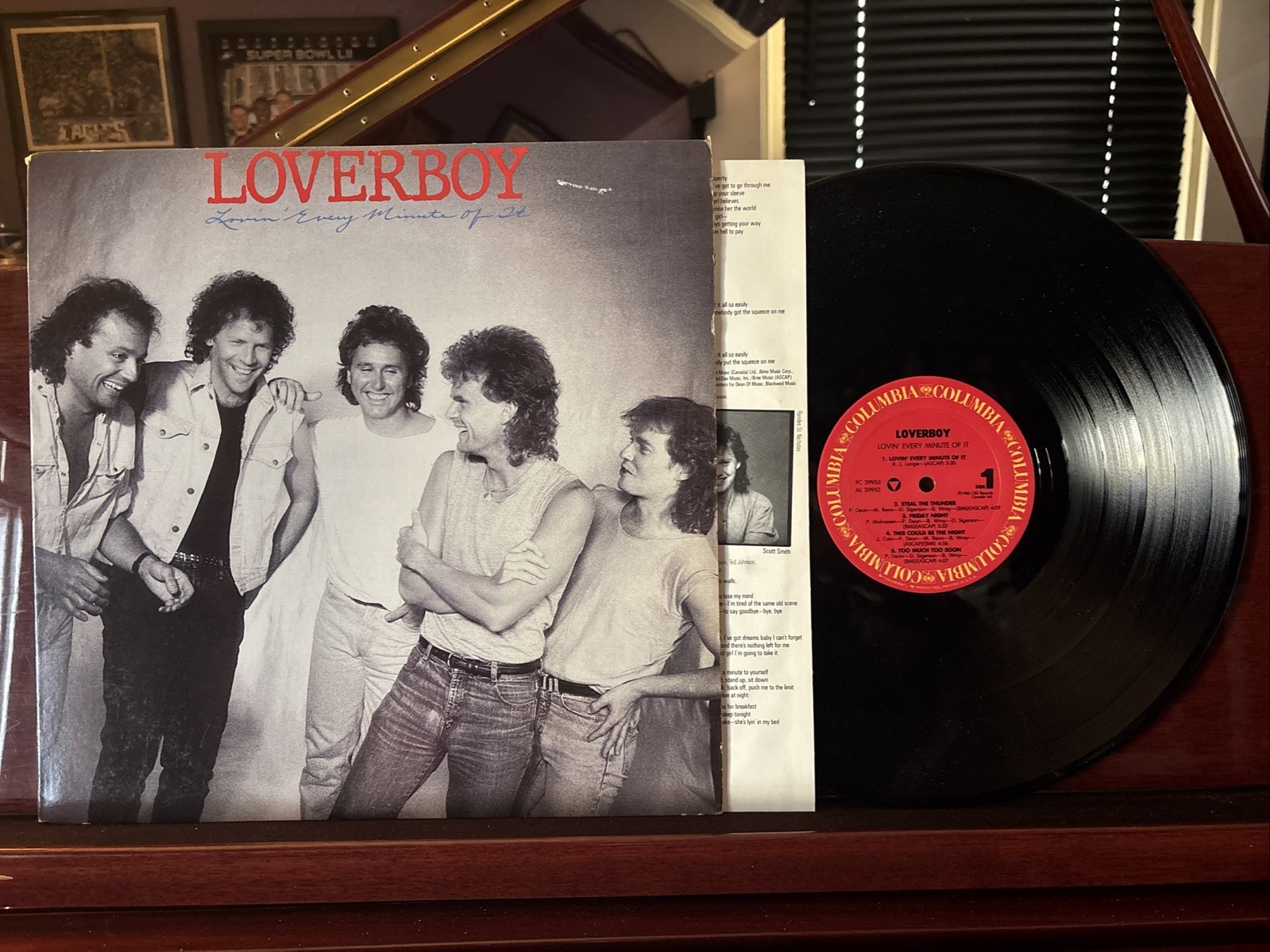 Loverboy - Lovin\' Every Minute of It 1985 Vinyl LP with Original Inner - EX/VG
