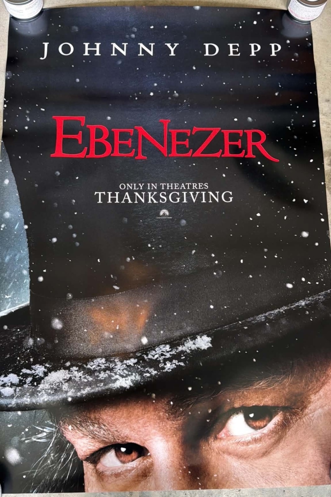 Ebenezer (2026) Movie Poster DS 27x40 Teaser Authentic Johnny Depp