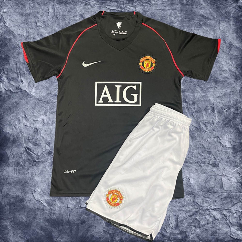 2018 Manchester United Kids Retro Away Soccer Kit - Cristiano Ronaldo Edition