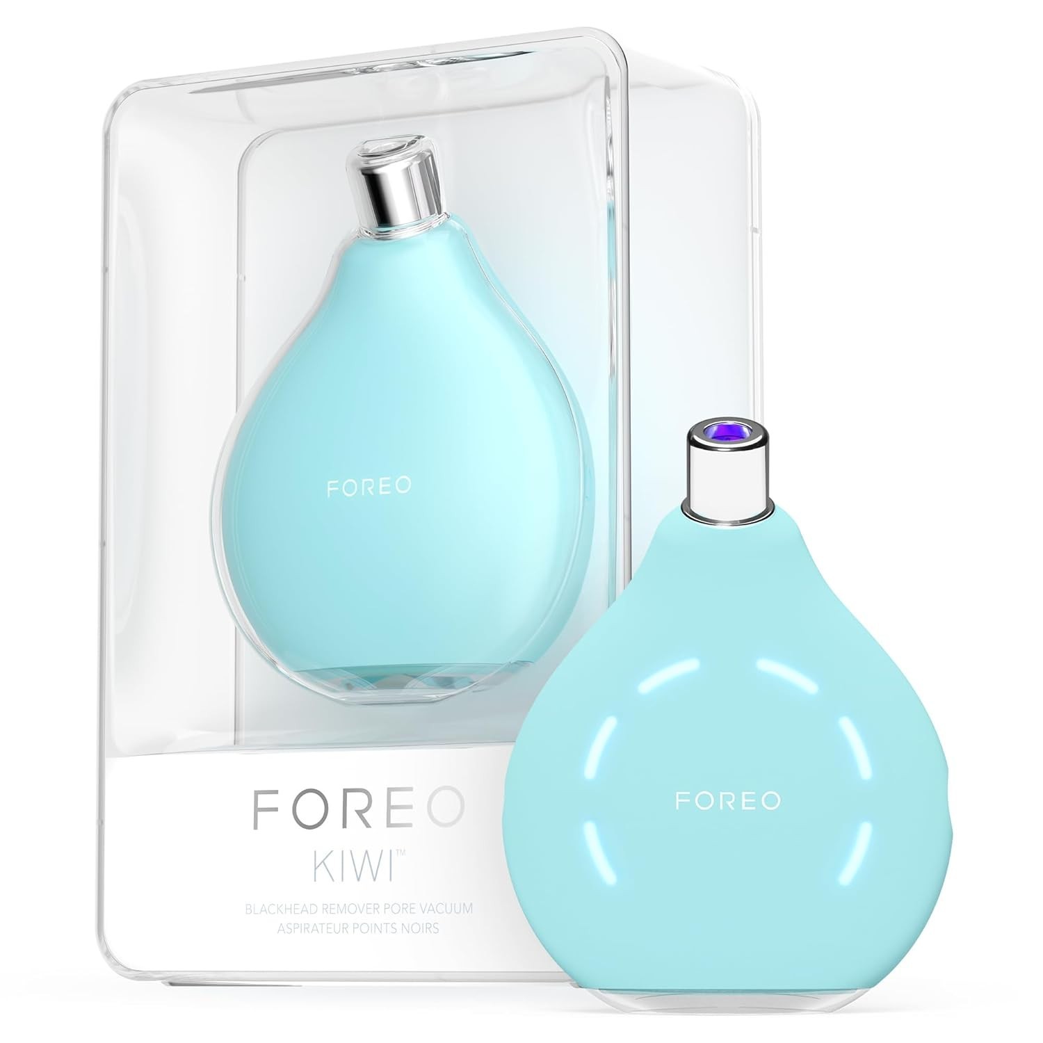 FOREO KIWI Blue Blackhead Remover Pore Vacuum, Rechargeable, 6 Intensities, USB