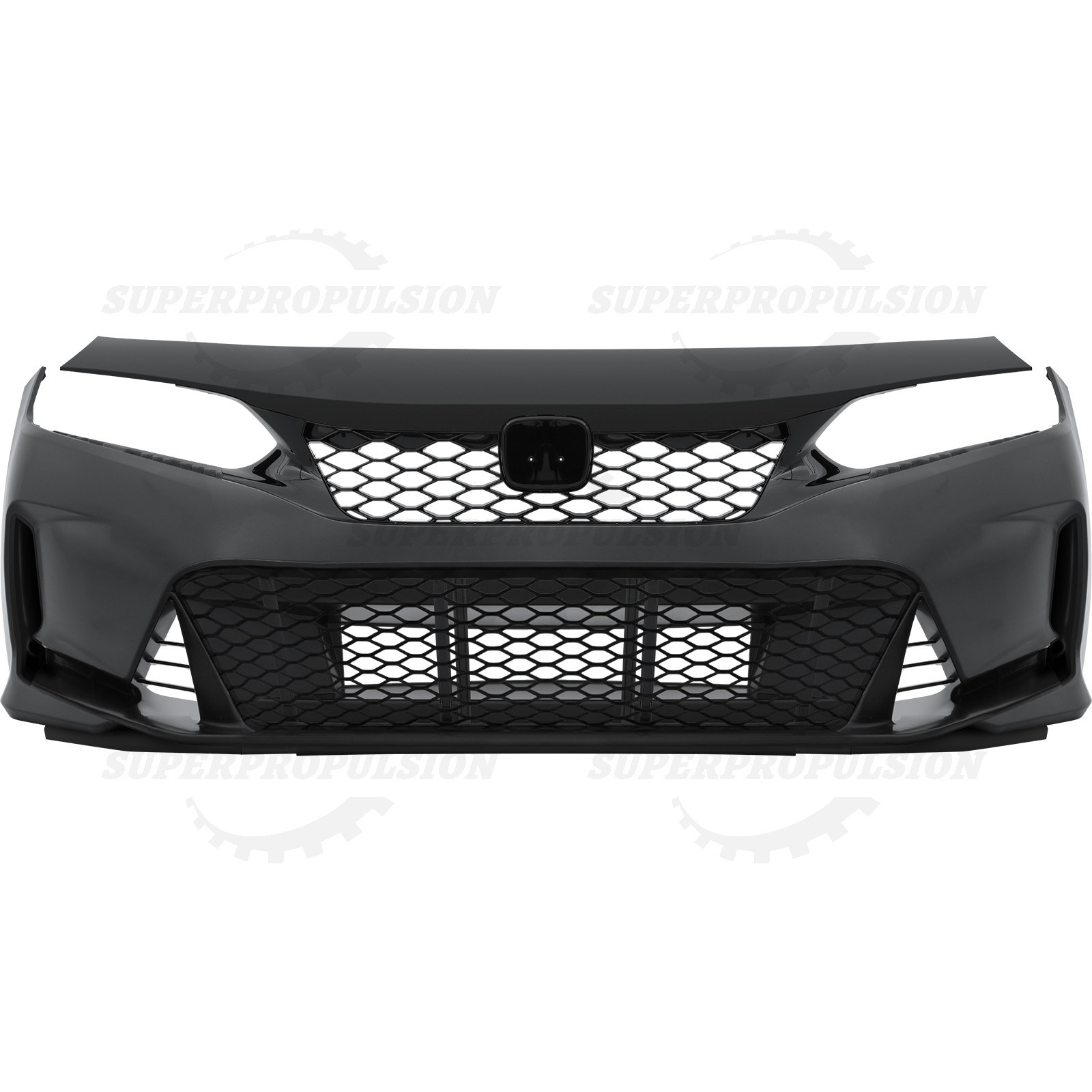 Complete Front Bumper Cover For 2022 2023 2024+ Honda Civic Sedan Type R Style