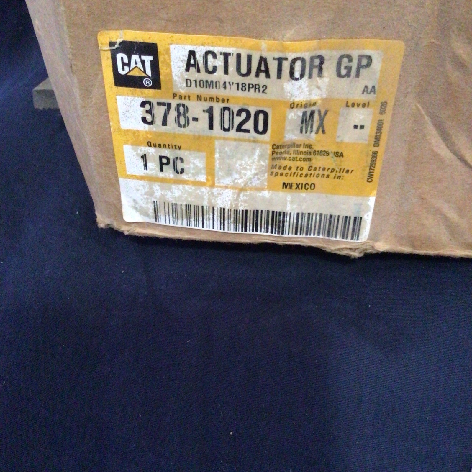 GENUINE CAT CATERPILLAR PART ACTUATOR GP 378-1020