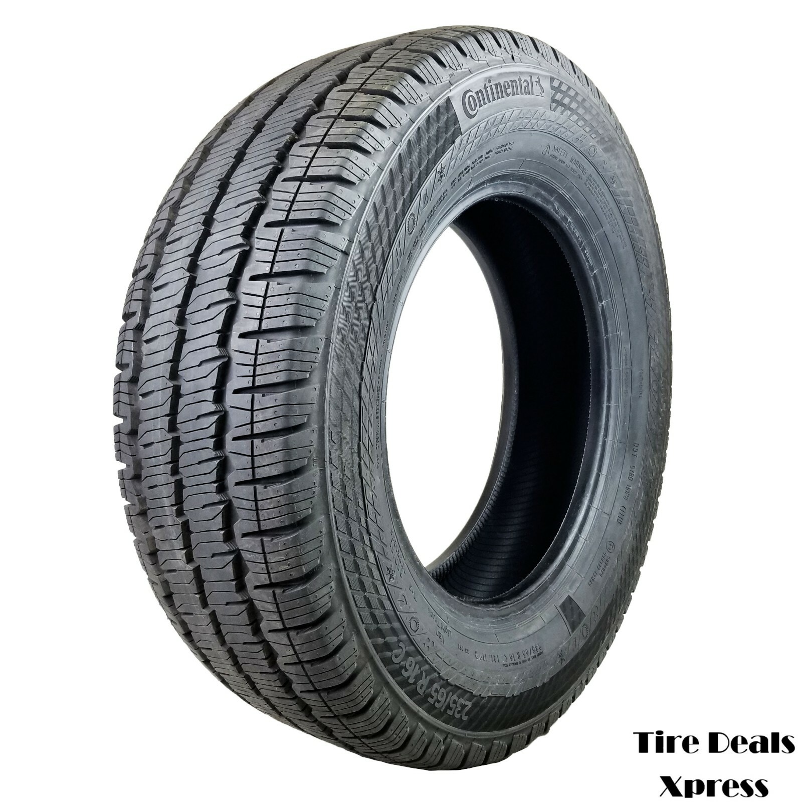 2 (Two) 235/65R16C Continental VanContact A/S NEW FACTORY TAKEOFFS LRE Tires