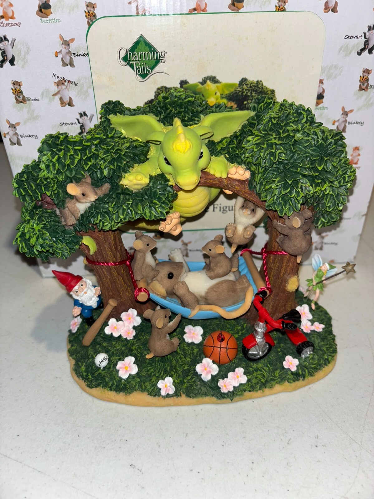 Huge XL Charming Tails Storytime Dragon Statue 98/598 Signed LIM Ed. 300 MADE