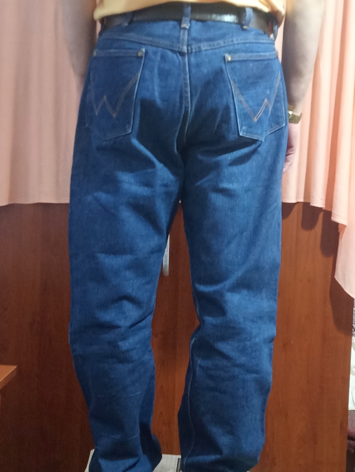 Vintage 60s Wrangler 13MWZ Blue Bell Jeans + Authentic Belt Combo USA W36 L29