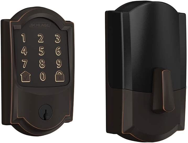 *1-Set* SCHLAGE Encode Smart Wi-Fi Deadbolt Camelot Aged Bronze BE489WB CAM 716 *1-Set* SCHLAGE Encode Smart Wi-Fi Deadbolt Camelot Aged Bronze BE489WB CAM 716