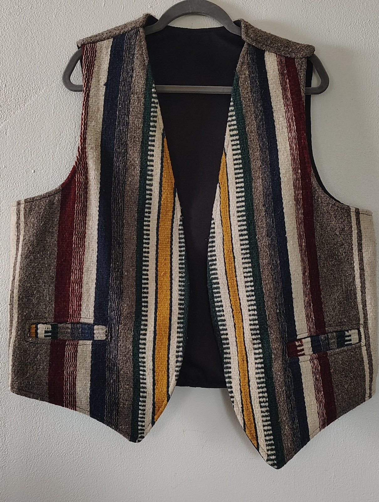 Vintage Hand Felted Wool Vest