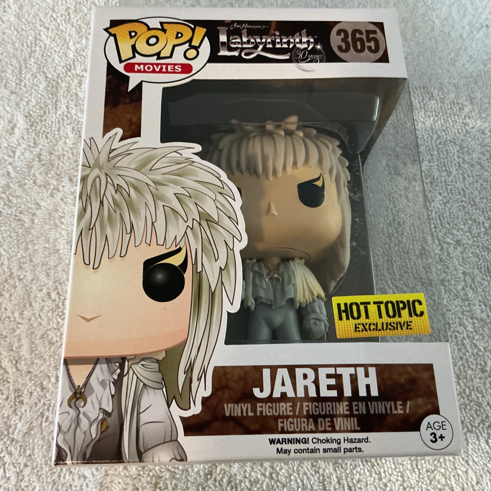 Funko Pop Movies Labyrinth Jareth Hot Topic Exclusive Vinyl Figure #365