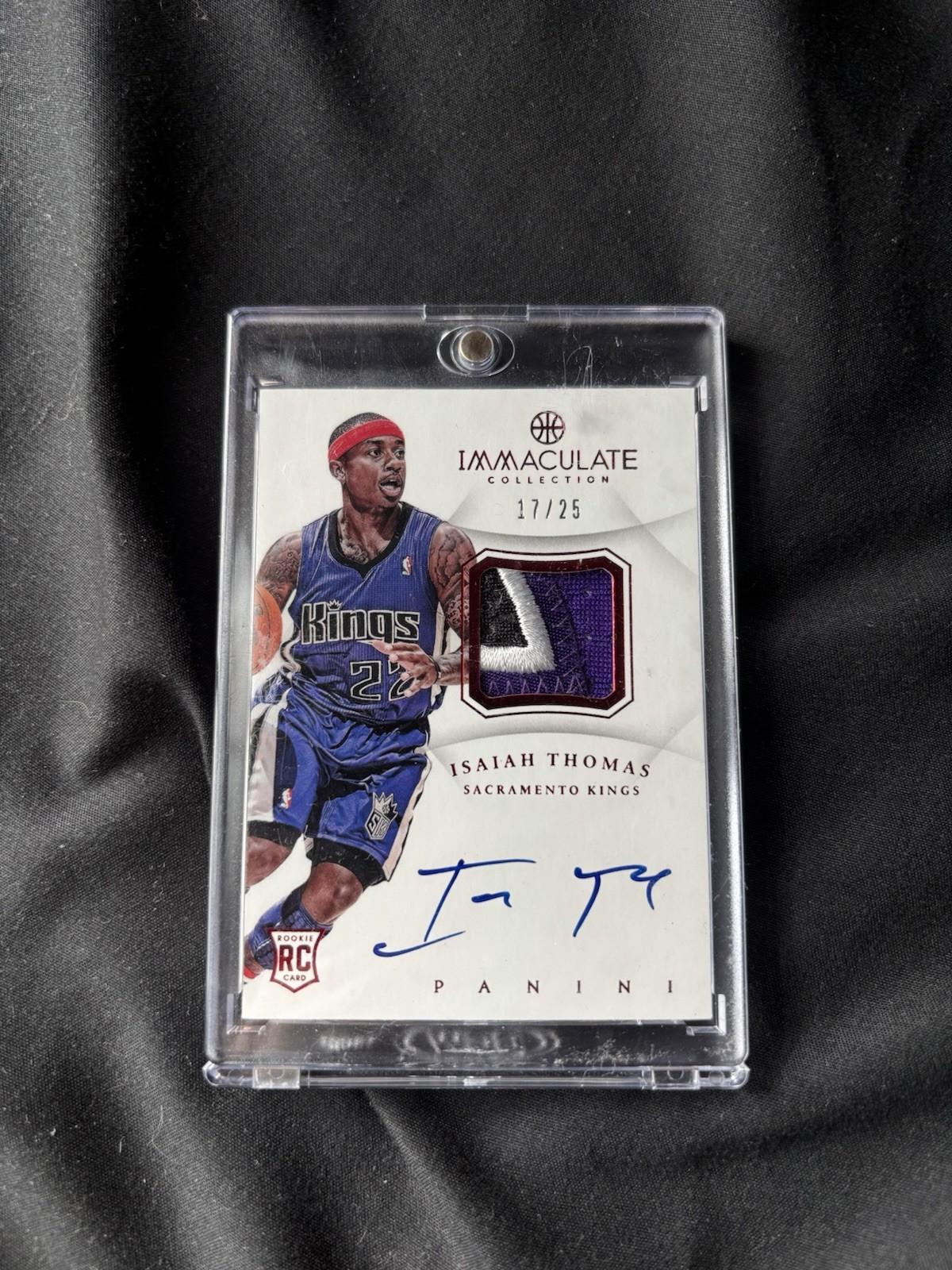 2012-13 Immaculate Collection Isaiah Thomas Rookie Patch Auto /25 2012-13 Immaculate Collection Isaiah Thomas Rookie Patch Auto /25