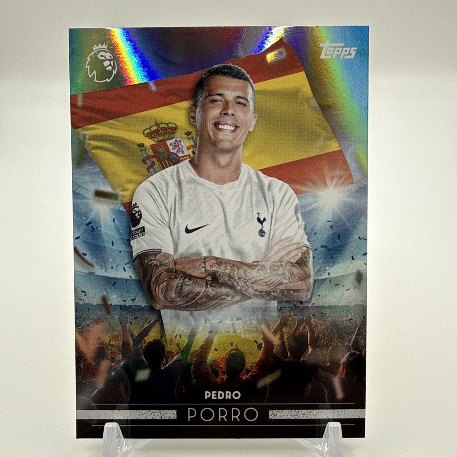 2026/27 Topps Premier League Pedro Porro Flying Flags Tottenham Spain #FF24 2026/27 Topps Premier League Pedro Porro Flying Flags Tottenham Spain #FF24