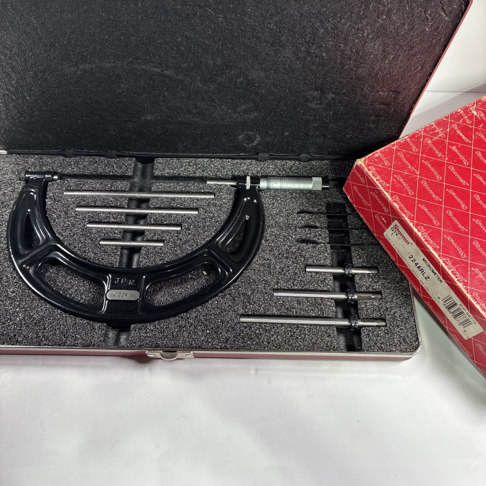 Starrett No. 224A  Micrometer Set, Range 2