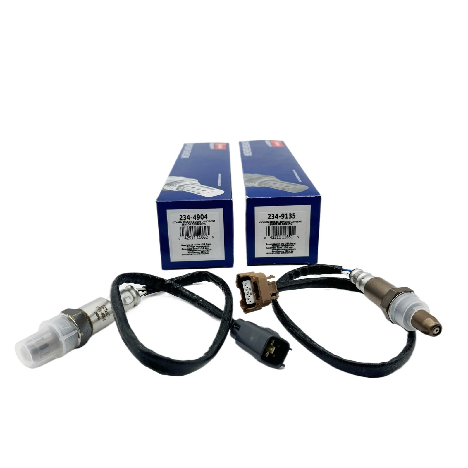 2X Up&Downstream DENSO Oxygen Sensor For 2013-19 Nissan Sentra L4 1.8L 234-4904