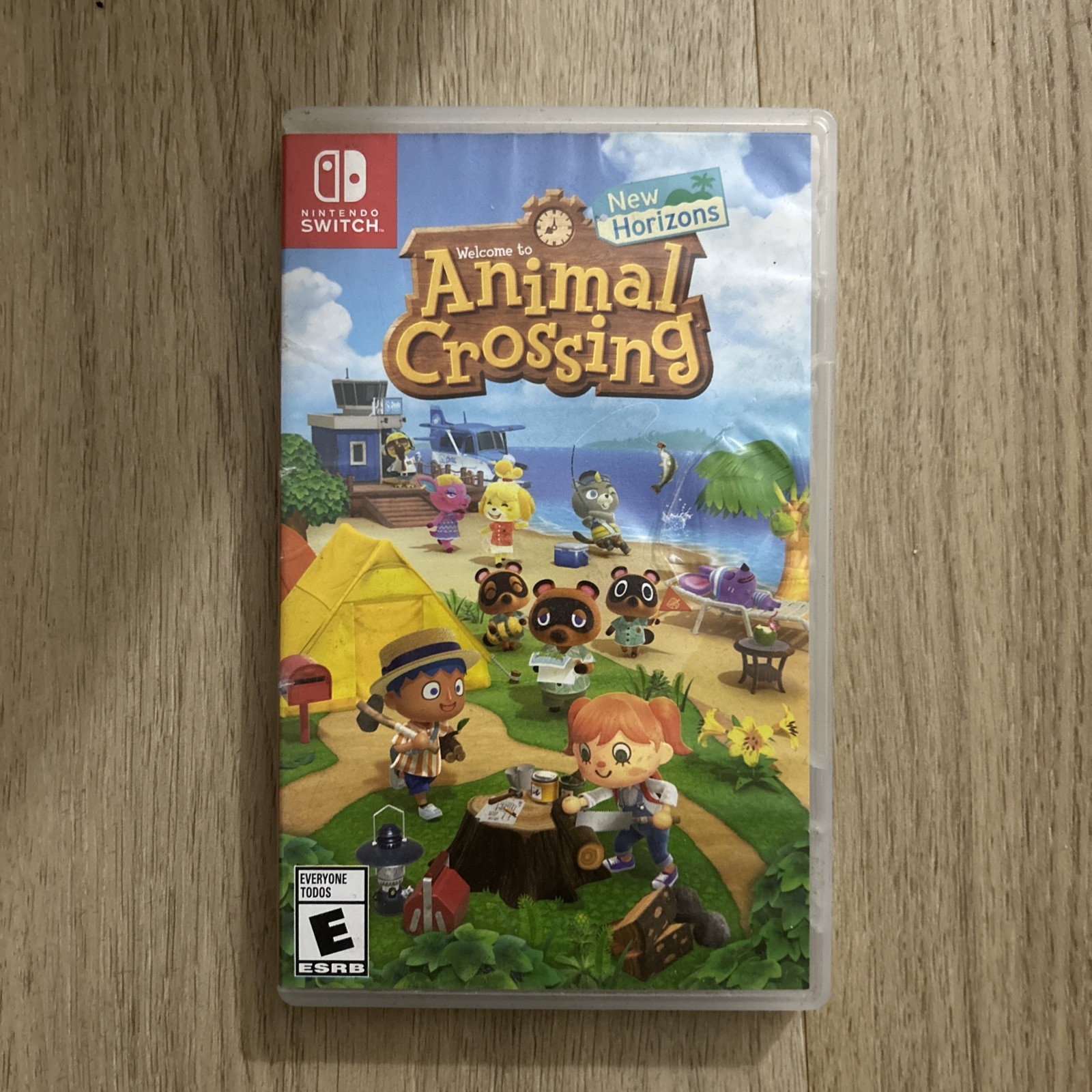 Animal Crossing: New Horizons Nintendo Switch Case Cover Art Game Cart Tested
