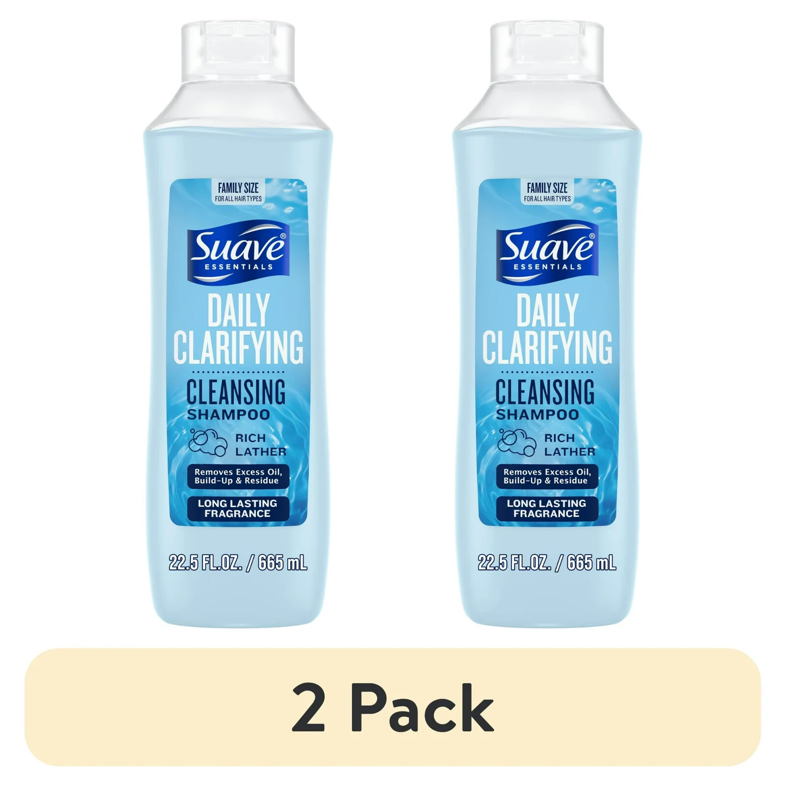 Suave Essentials Daily Clarifying & Cleansing Shampoo, 22.5 fl oz (2 pack) Suave Essentials Daily Clarifying & Cleansing Shampoo, 22.5 fl oz (2 pack)