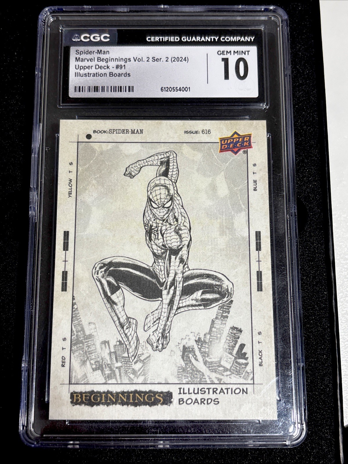 23/24 UD Marvel Beginnings Vol 2 Series 2 Spider Man Illustration Board 23/24 UD Marvel Beginnings Vol 2 Series 2 Spider Man Illustration Board
