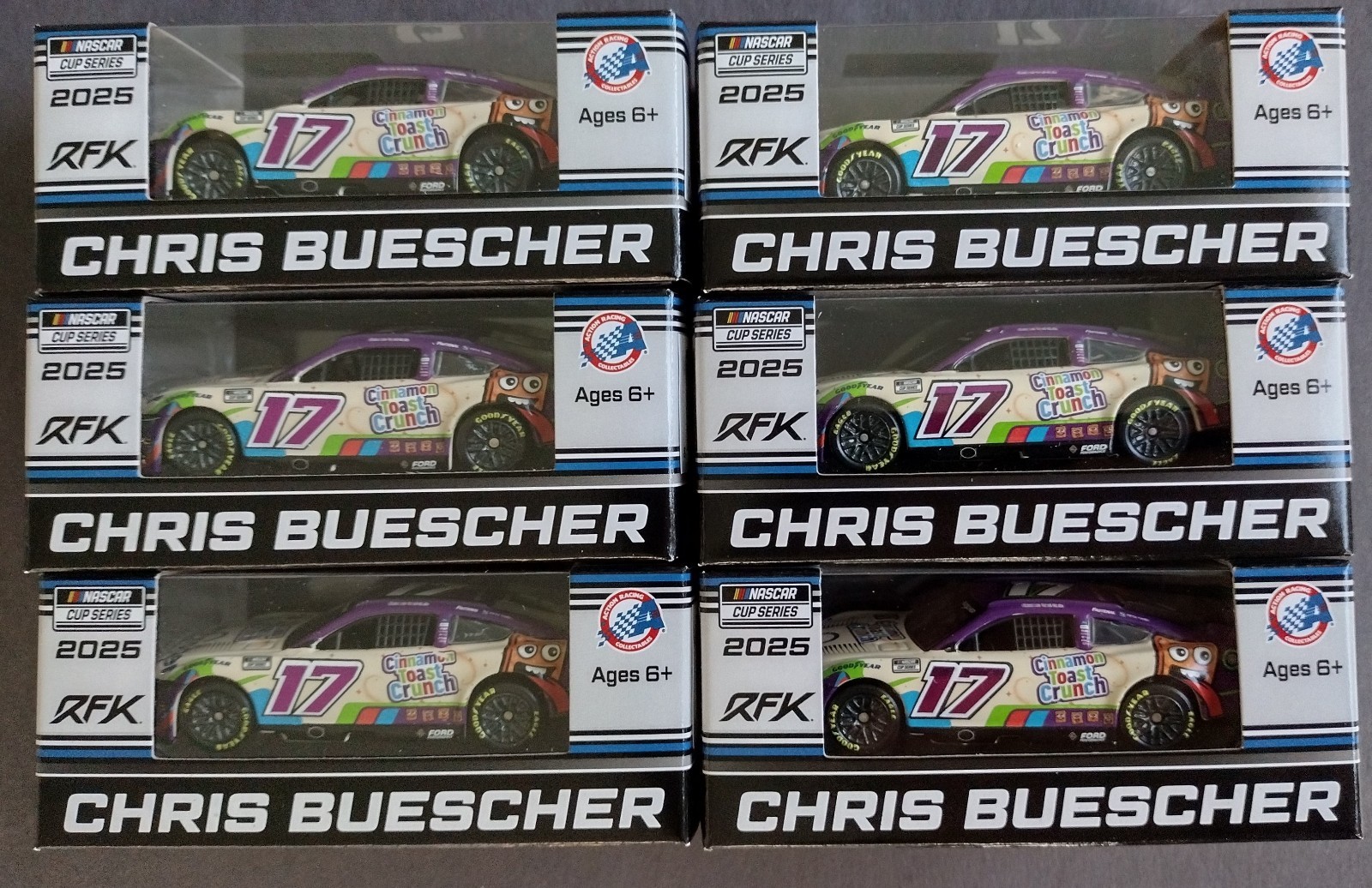2025 Chris Buescher #17 Cinnamon Toast Crunch Minor Manufacturer Defect 1/64 2025 Chris Buescher #17 Cinnamon Toast Crunch Minor Manufacturer Defect 1/64