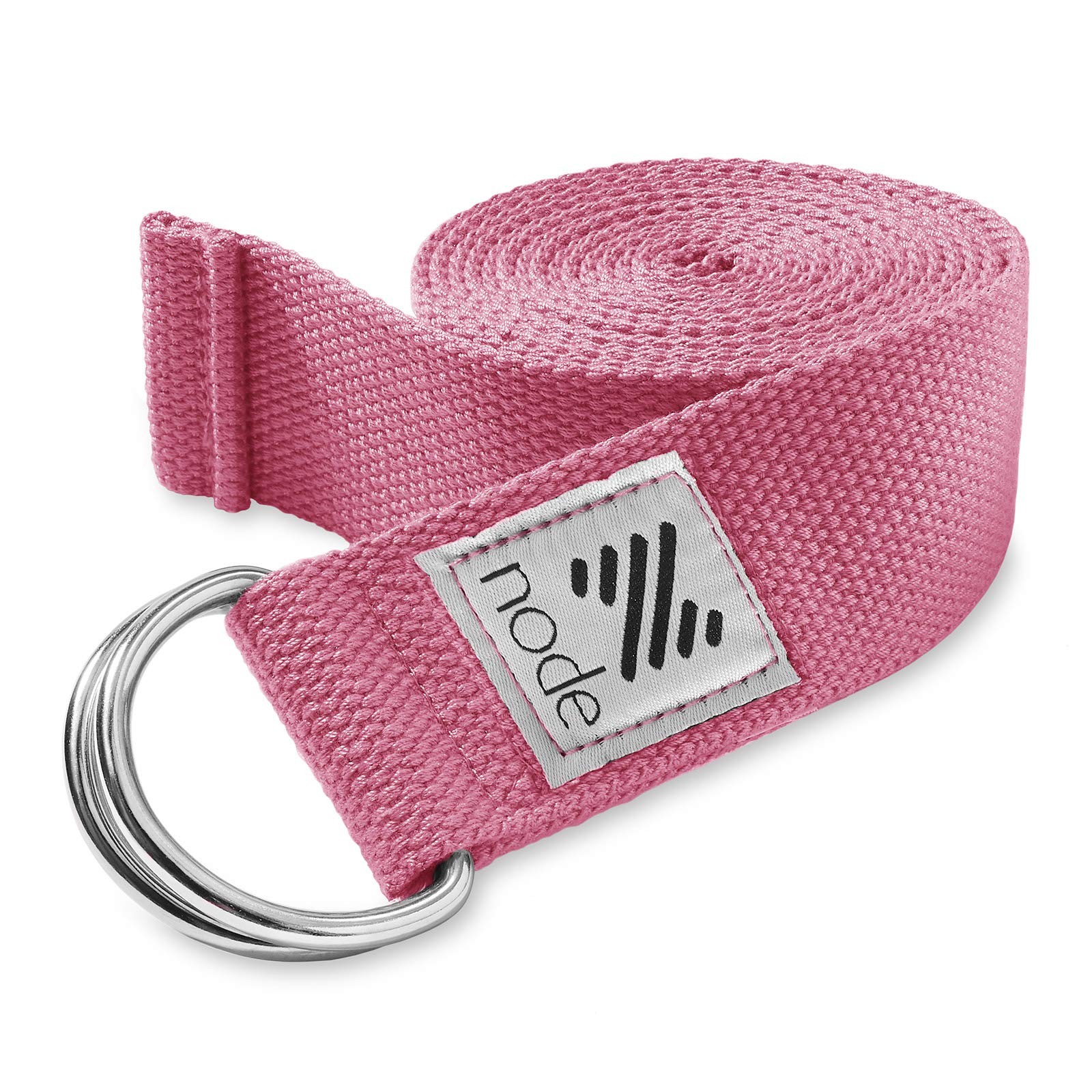 7-1/2\' Yoga Strap for Stretching, Woven Yoga Strap with Adjustable D-Ring Buc...
