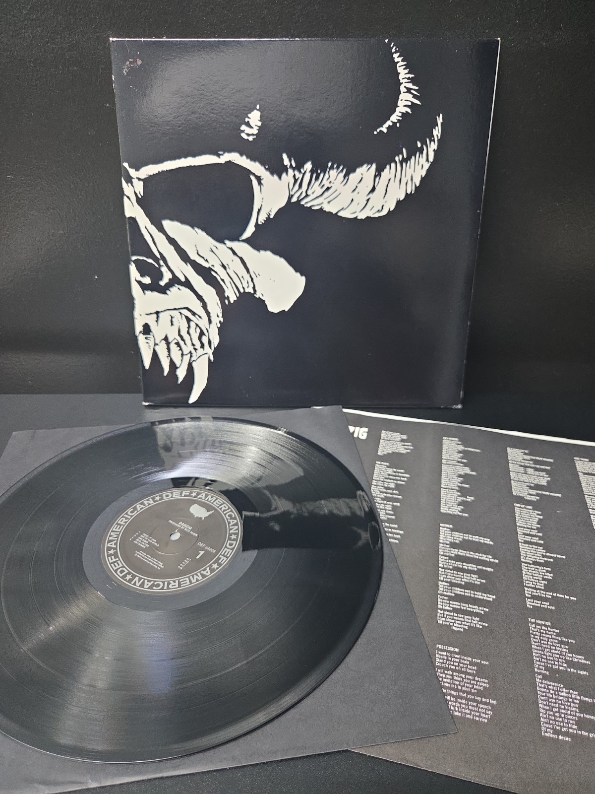 Danzig Self Titled Lp Vinyl 1988 1st 'Masterdisk' Press W/Insert EX/NM- Wax Danzig Self Titled Lp Vinyl 1988 1st 'Masterdisk' Press W/Insert EX/NM- Wax