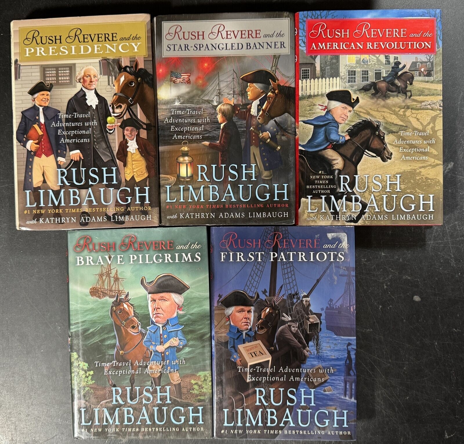 Rush Revere 5 HARDCOVER Set Complete Series Collection Rush Limbaugh BRAND NEW Rush Revere 5 HARDCOVER Set Complete Series Collection Rush Limbaugh BRAND NEW