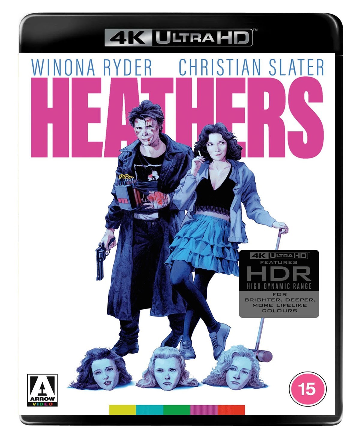 HEATHERS [4K UHD] (1988) Arrow Video UK Restored Edition Winona Ryder C. Slater