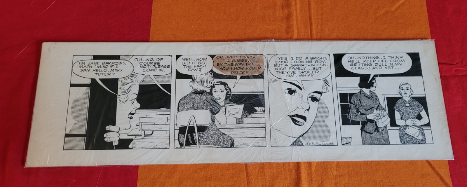 SCARCE ALVIN HOLLINGSWORTH AFRICAN AMERICAN ARTIST SIGNED DOROTHY TUTOR COMIC
