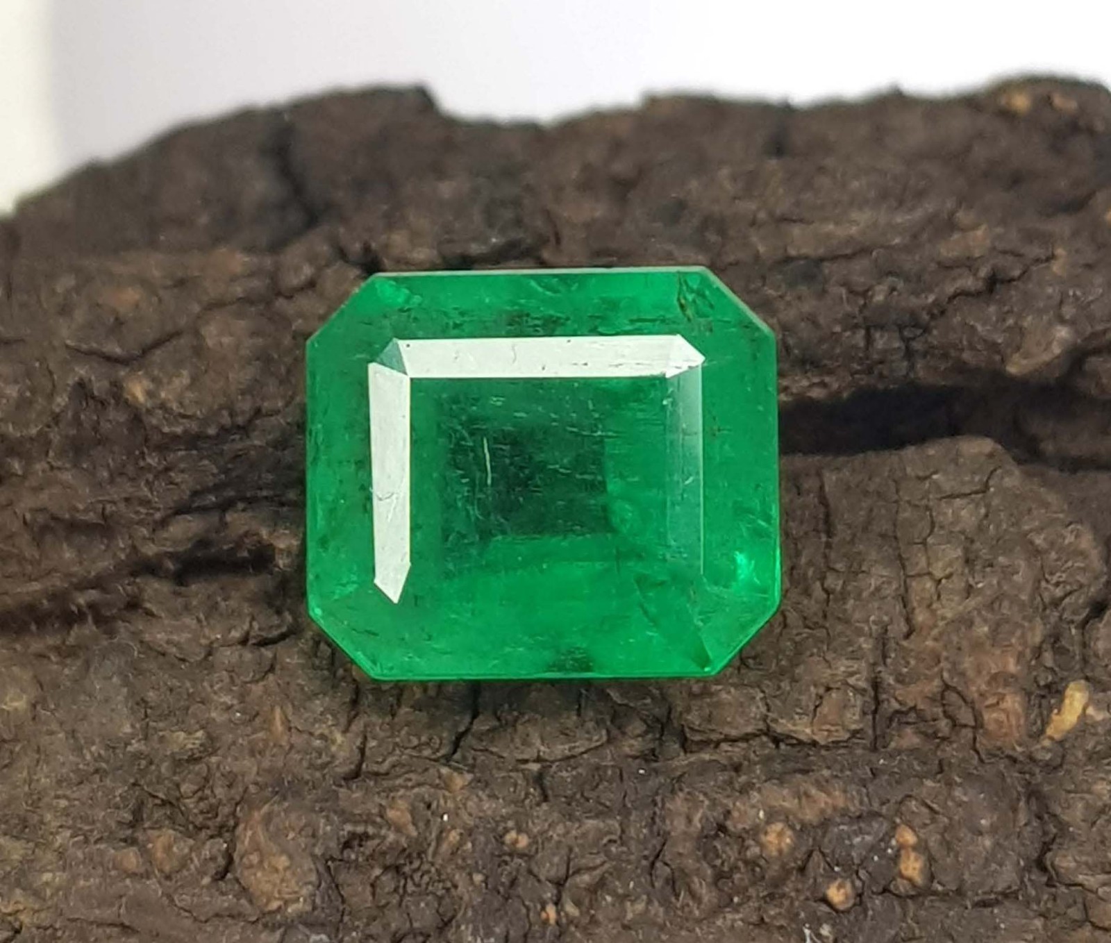 Natural Emerald Zambia Rich Green Octagon Cut IGI Certified 4.13 Ct Gemstone