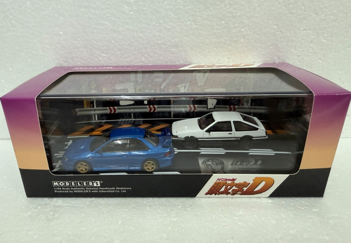 1:64 Modeler's Initial D MD64222 AE86 Sprinter Trueno Subaru Impreza WRX STI GC8
