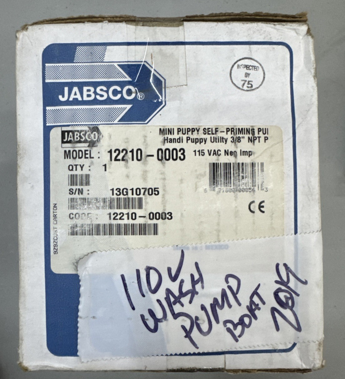 Jabsco 12210-0003 Handi Puppy Utility 3/8 Jabsco 12210-0003 Handi Puppy Utility 3/8